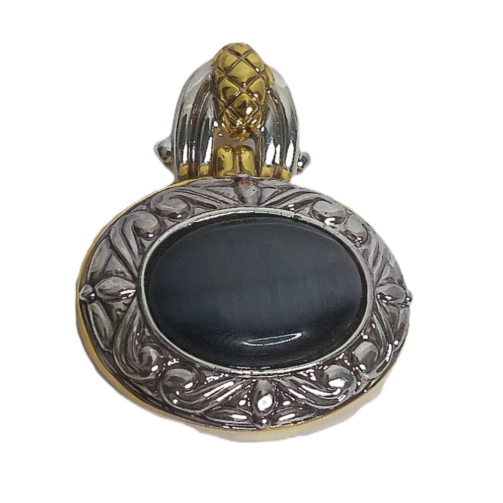 Vintage Roman Cats Eye Pendant